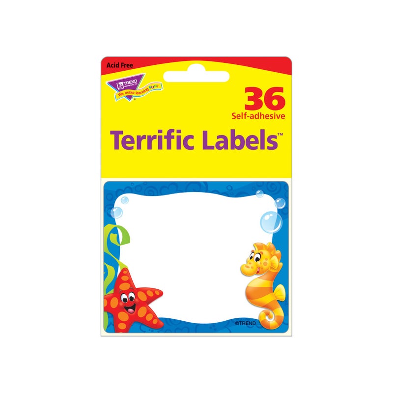 TREND enterprises, Inc. Sea Buddies Terrific Labels, 36 ct - Image 2
